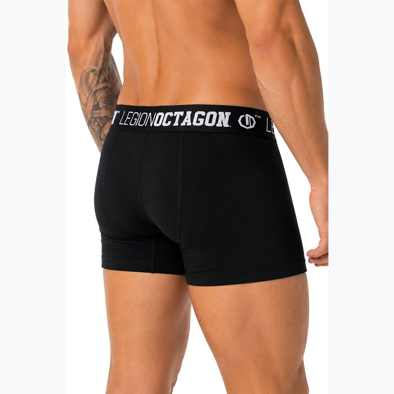 Boxeri pentru bărbați Octagon Legion Caption 3 pack black 3