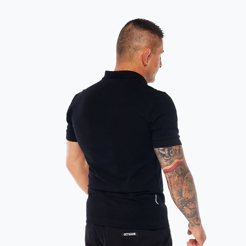 Tricou polo pentru bărbați Octagon Legion HFT Polo black 2