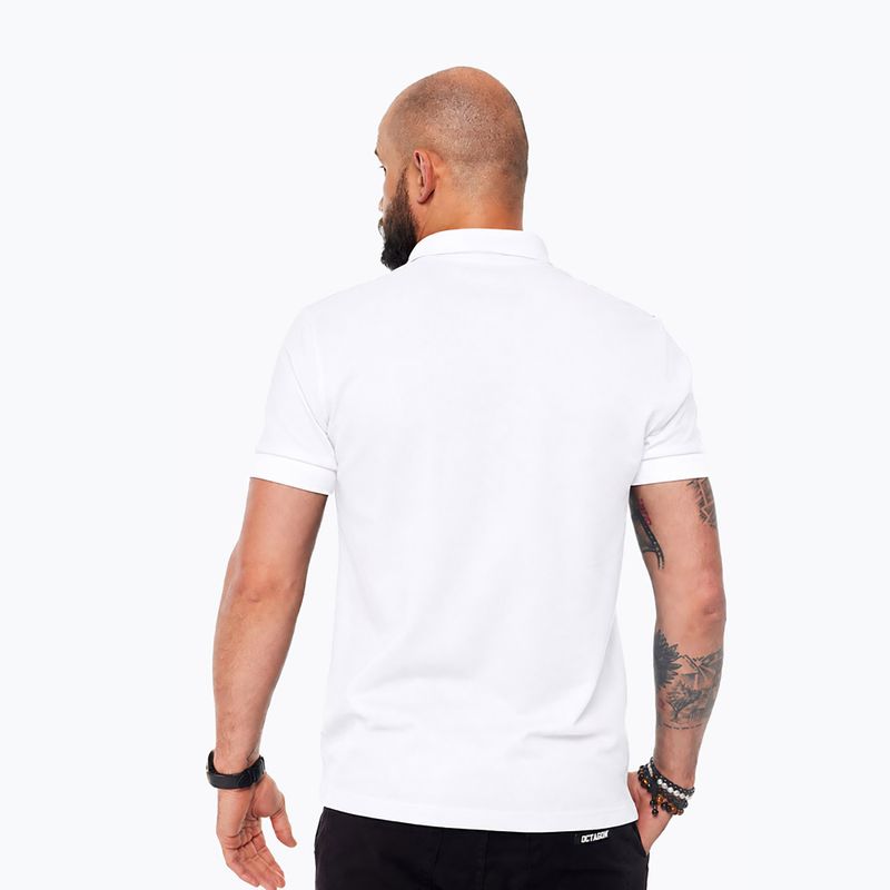 Tricou polo pentru bărbați Octagon Legion HFT Polo white 2