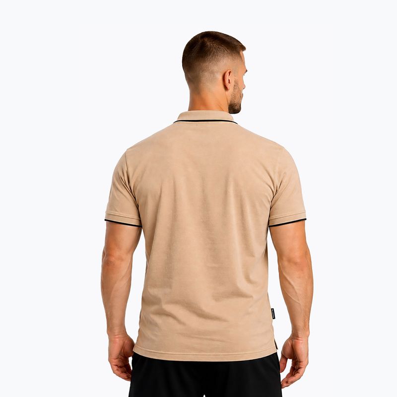Tricou polo pentru bărbați Octagon Legion Tipped HFT Polo beige 2