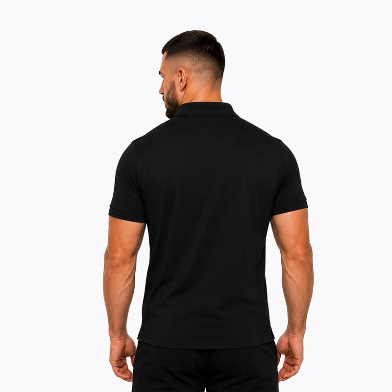 Tricou polo pentru bărbați Octagon Legion Small Logo 3D Polo black 2