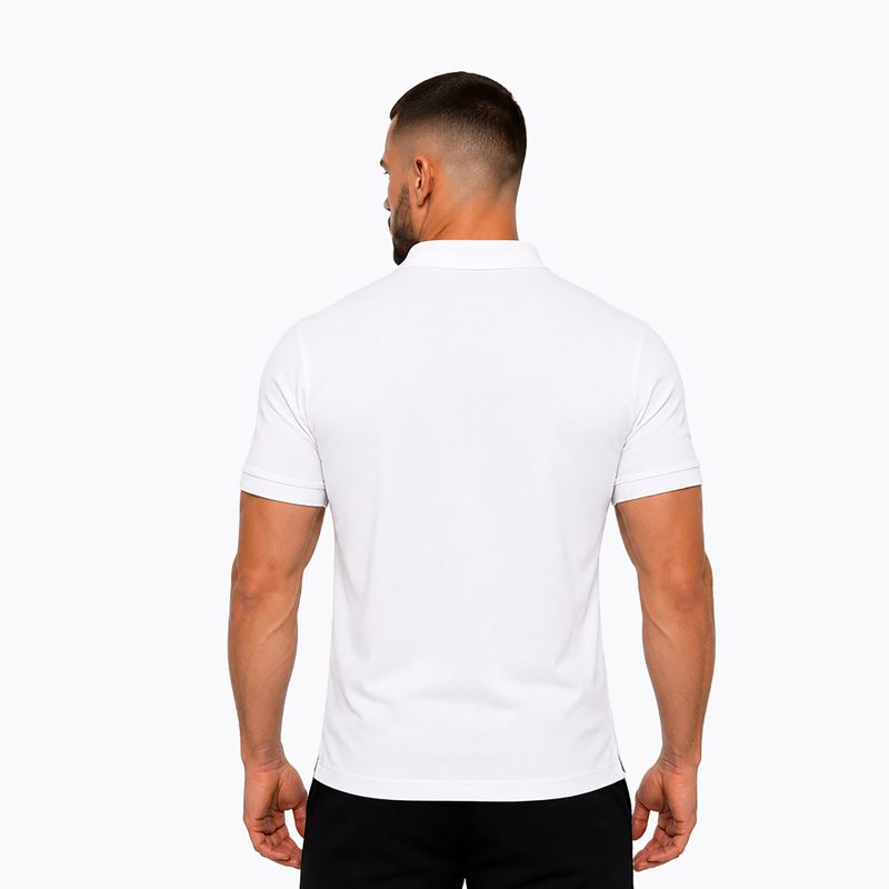 Tricou polo pentru bărbați Octagon Legion Small Logo 3D Polo white 2