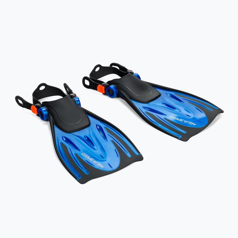 AQUA-SPEED Wombat Kid Snorkelling Flippers albastru și negru 528