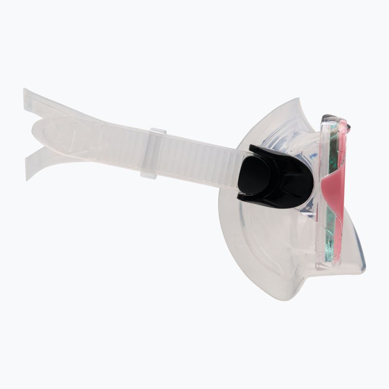 AQUA-SPEED Enzo + Evo set snorkel pentru copii roz 604 3