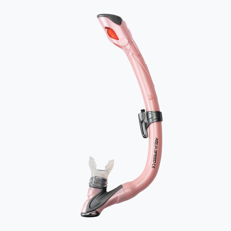 AQUA-SPEED Enzo + Evo set snorkel pentru copii roz 604 6