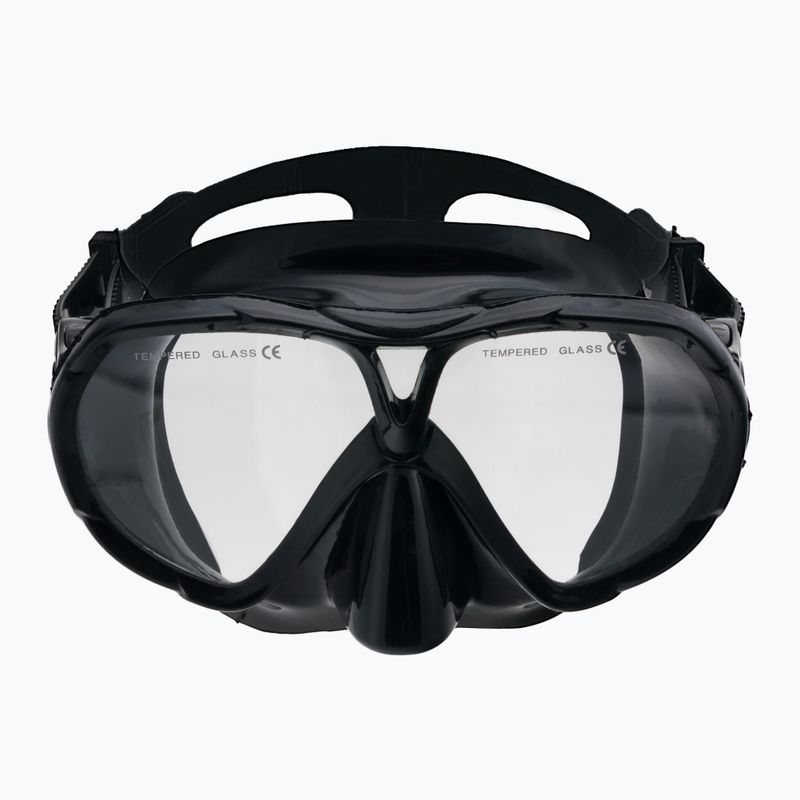 AQUA-SPEED Vanua + Borneo set de scufundări mască + snorkel negru 610 2