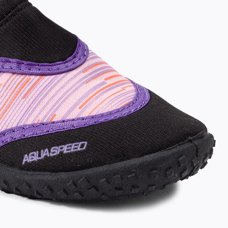 Pantofi de apă pentru femei AQUA-SPEED Aqua 2A negru și roz 673 7