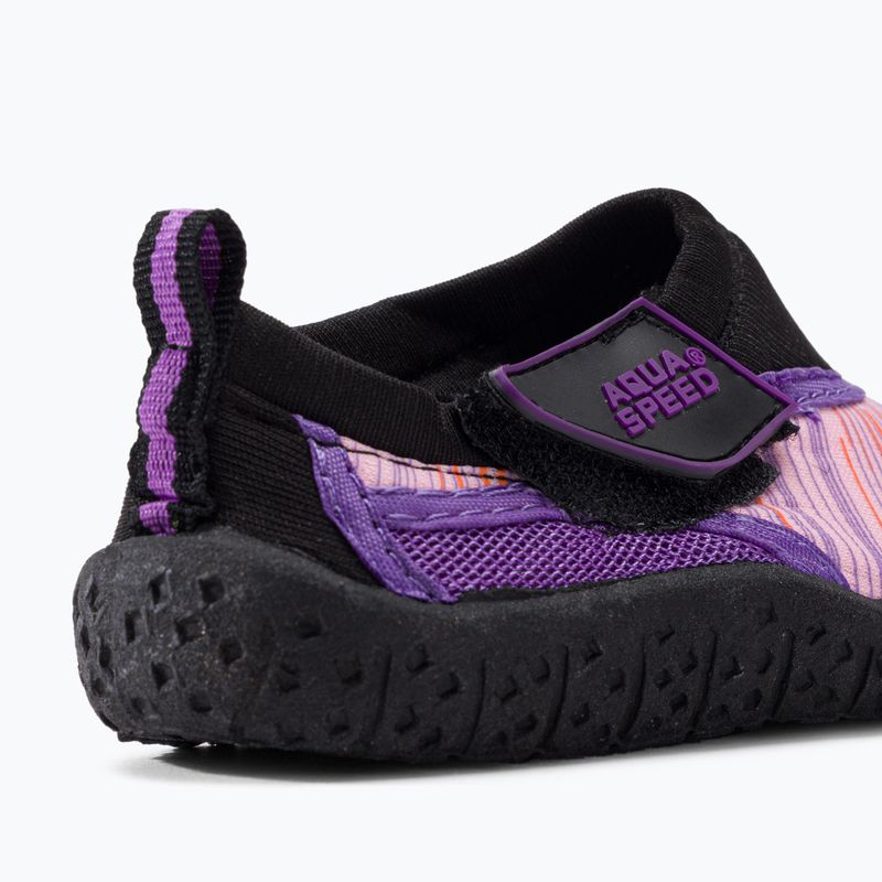 Pantofi de apă pentru femei AQUA-SPEED Aqua 2A negru și roz 673 8
