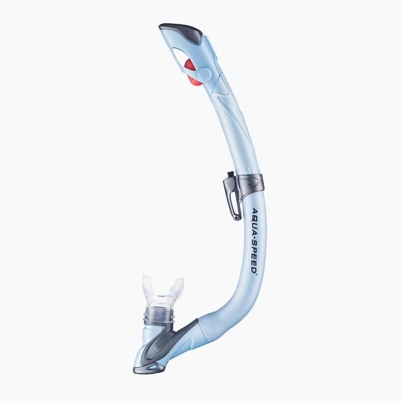 Set de snorkeling pentru copii AQUA-SPEED Enzo + Evo mască + tub + sac albastru deschis 3