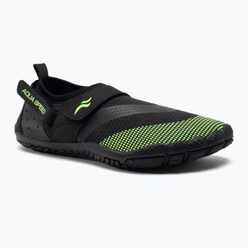 Încălțăminte de apă AQUA-SPEED Agama negru-verde 638
