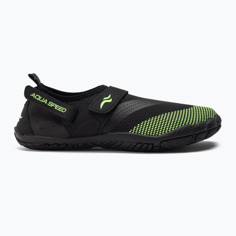 Încălțăminte de apă AQUA-SPEED Agama negru-verde 638 2