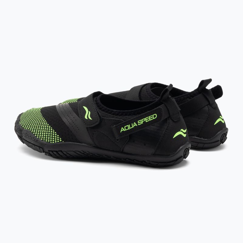 Încălțăminte de apă AQUA-SPEED Agama negru-verde 638 3