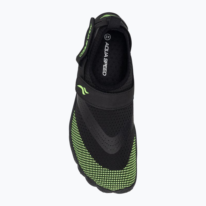 Încălțăminte de apă AQUA-SPEED Agama negru-verde 638 6