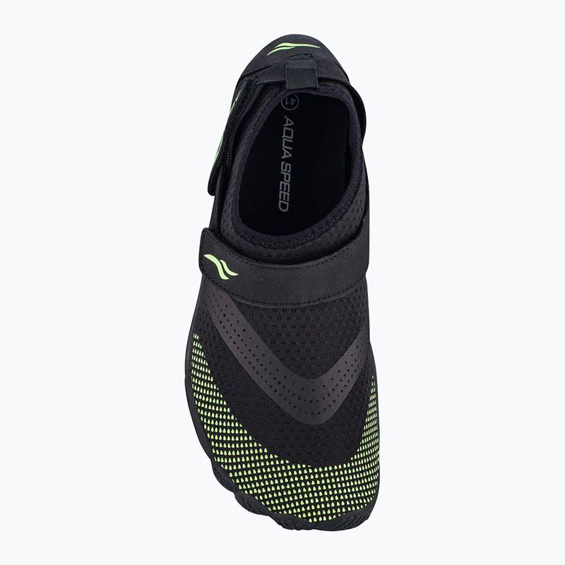 Încălțăminte de apă AQUA-SPEED Agama negru-verde 638 13