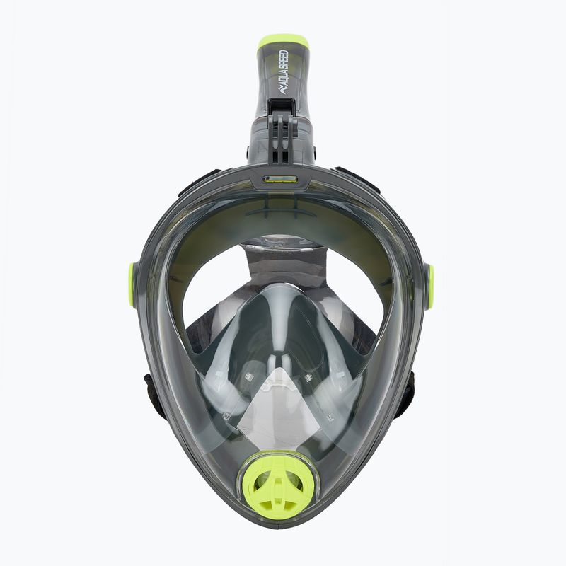 Mască facială completă de snorkeling AQUA-SPEED Spectra 2.0 neagră 2