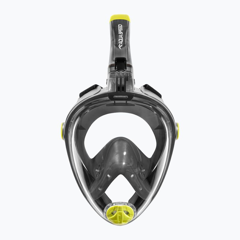 Mască facială completă de snorkeling AQUA-SPEED Spectra 2.0 neagră 2