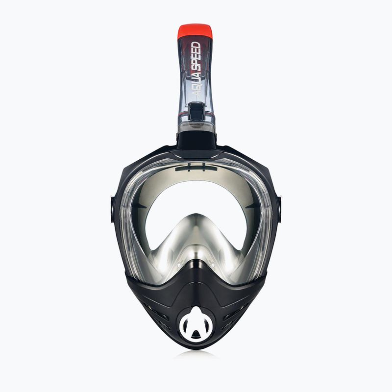 Mască facială completă de snorkeling AQUA-SPEED Brizo + suport pentru cameră neagră 2