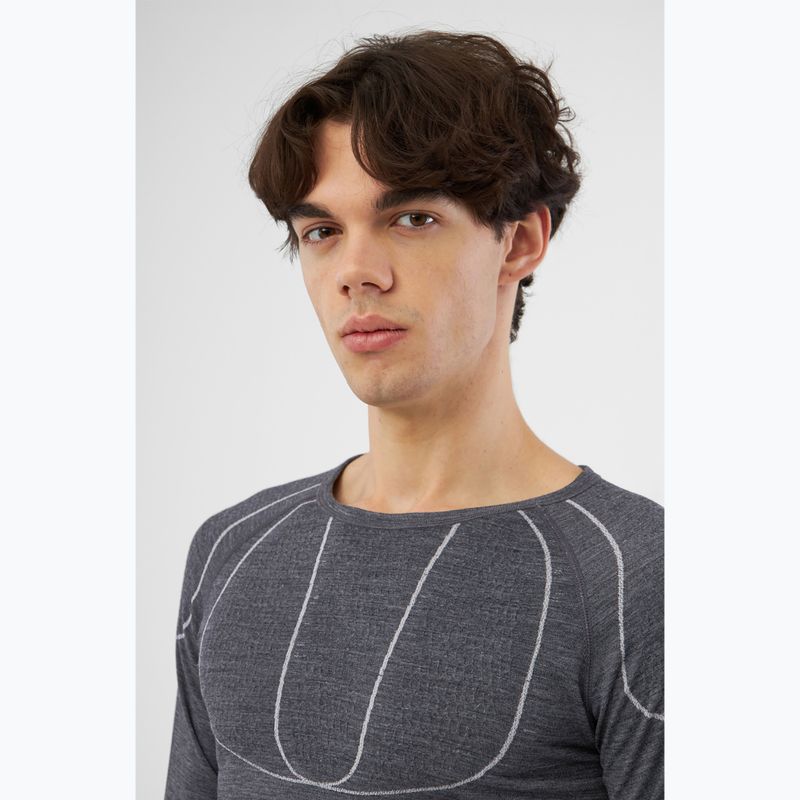 Bluză termică pentru bărbați Viking Lan Pro dark grey/light grey 4