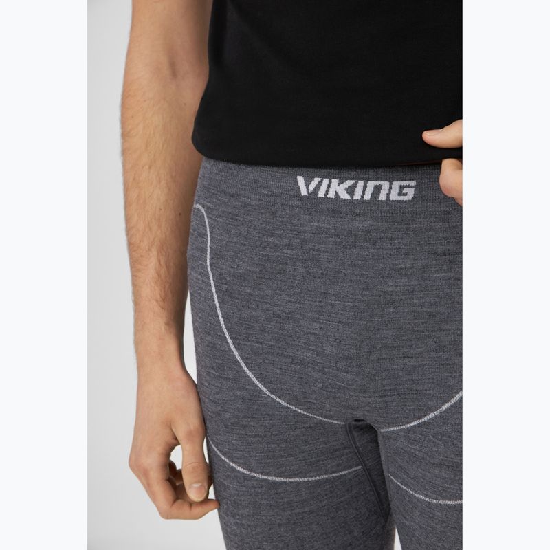 Pantaloni termoactivi pentru bărbați Viking Lan Pro dark grey/light grey 3