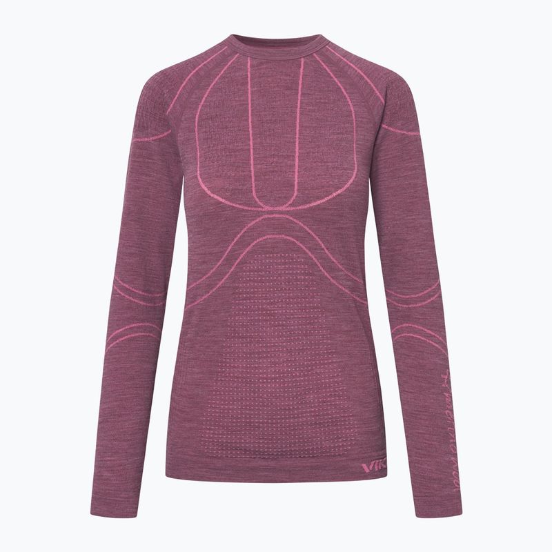 Set de lenjerie termoactivă pentru femei Viking Lan Pro claret/light pink 2