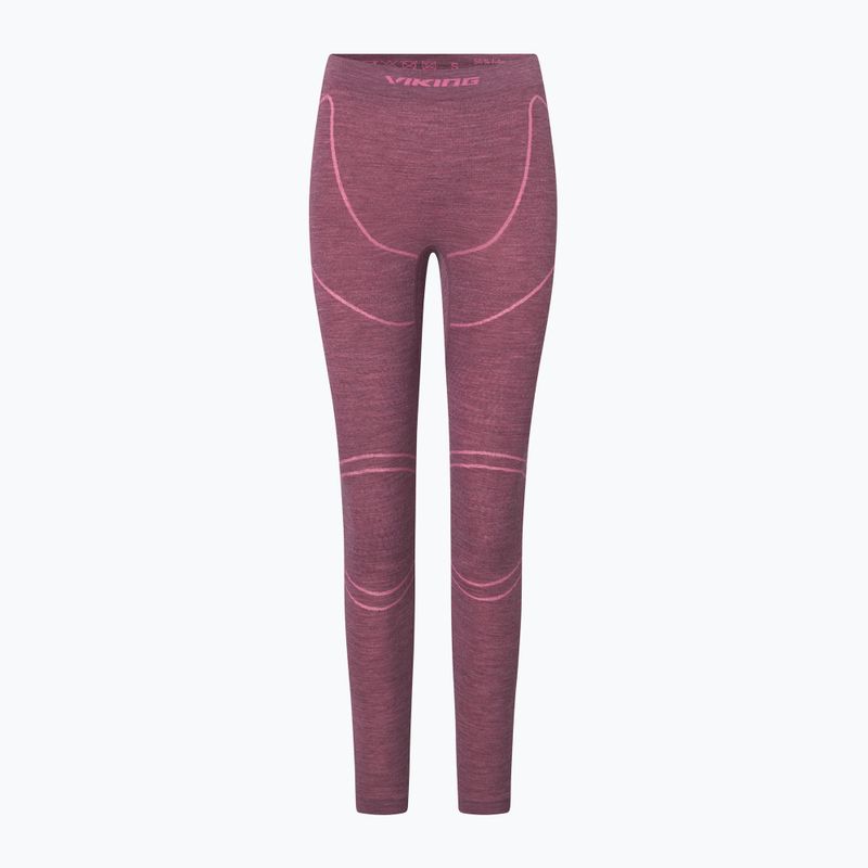 Set de lenjerie termoactivă pentru femei Viking Lan Pro claret/light pink 3