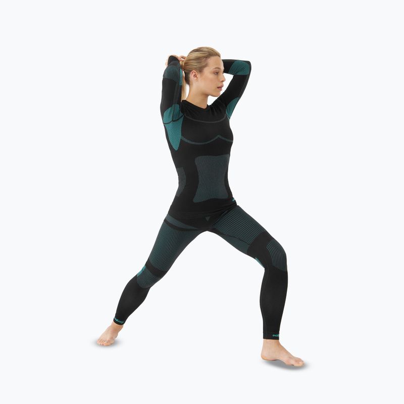 Set de lenjerie termică pentru femei Viking Ilsa black/turquoise 5