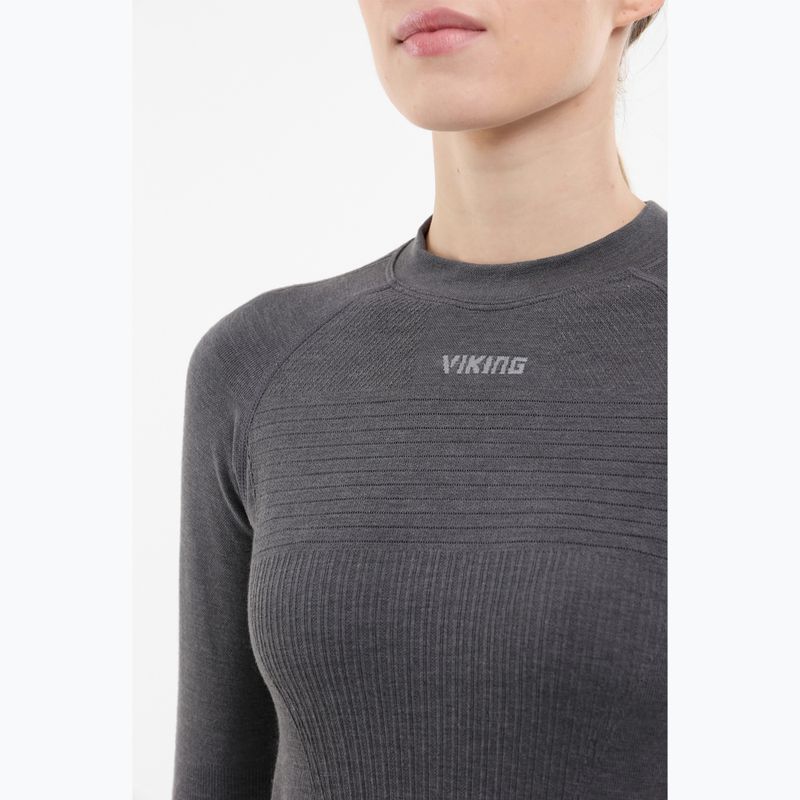 Bluză termică damă Viking Tende dark grey 4