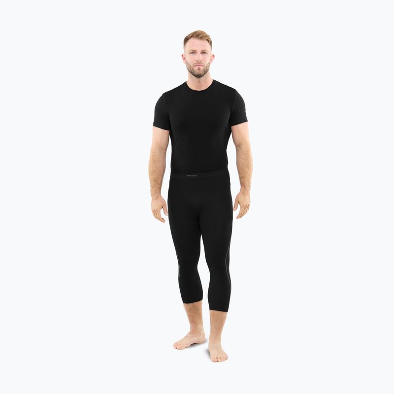 Pantaloni termoactivi pentru bărbați Viking Eiger 2.0 3/4 black/grey 2