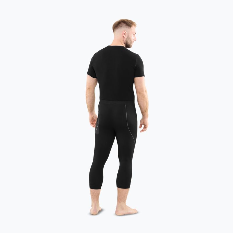 Pantaloni termoactivi pentru bărbați Viking Eiger 2.0 3/4 black/grey 3