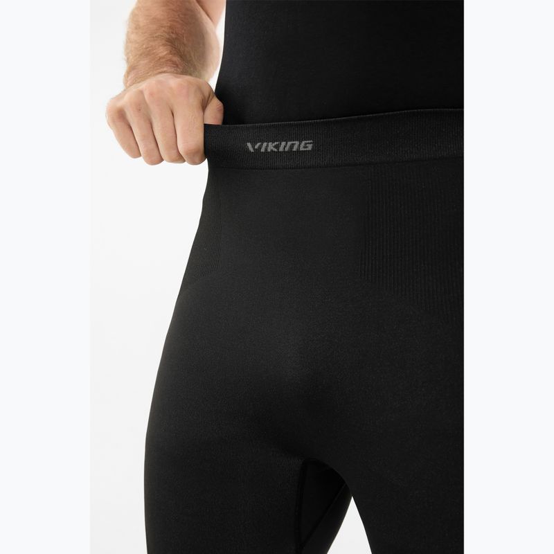 Pantaloni termoactivi pentru bărbați Viking Eiger 2.0 3/4 black/grey 5