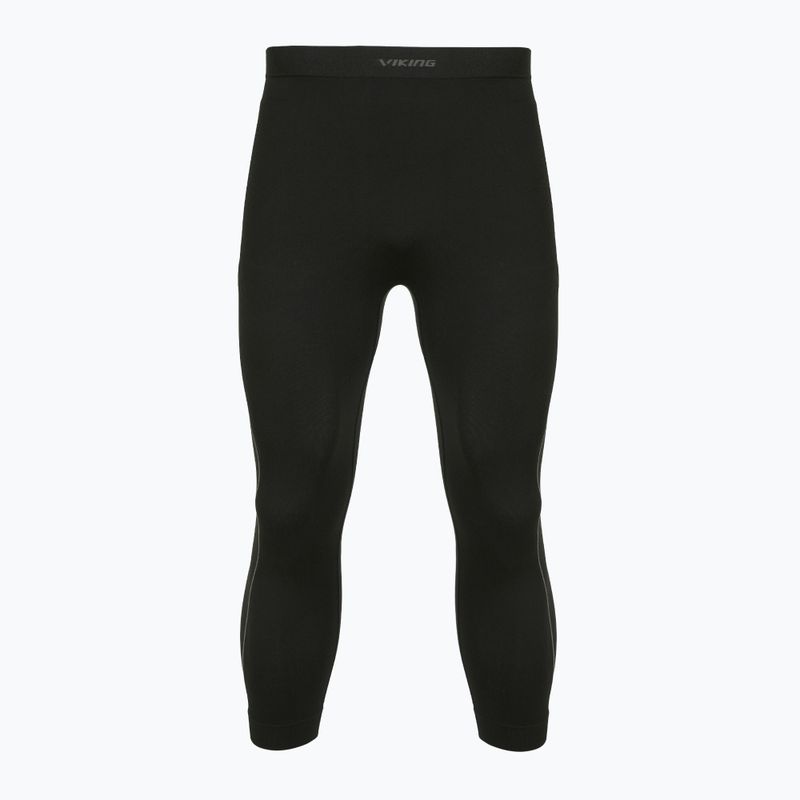 Pantaloni termoactivi pentru bărbați Viking Eiger 2.0 3/4 black/grey 8