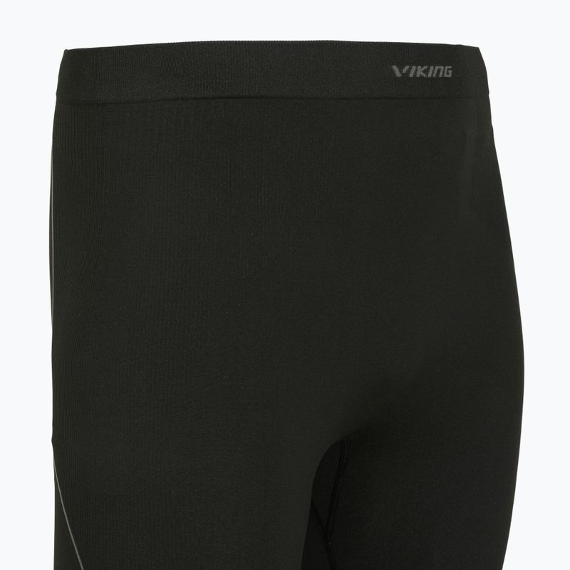 Pantaloni termoactivi pentru bărbați Viking Eiger 2.0 3/4 black/grey 10