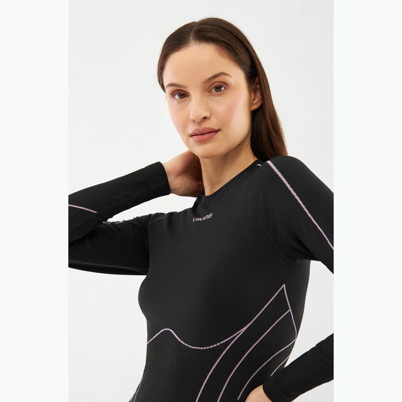 Bluză termică damă Viking Etna 2.0 black/purple 4