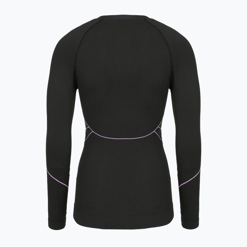 Bluză termică damă Viking Etna 2.0 black/purple 2