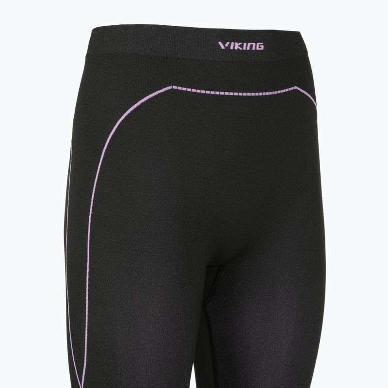 Pantaloni termoactivi pentru femei Viking Etna 2.0 black/purple 3