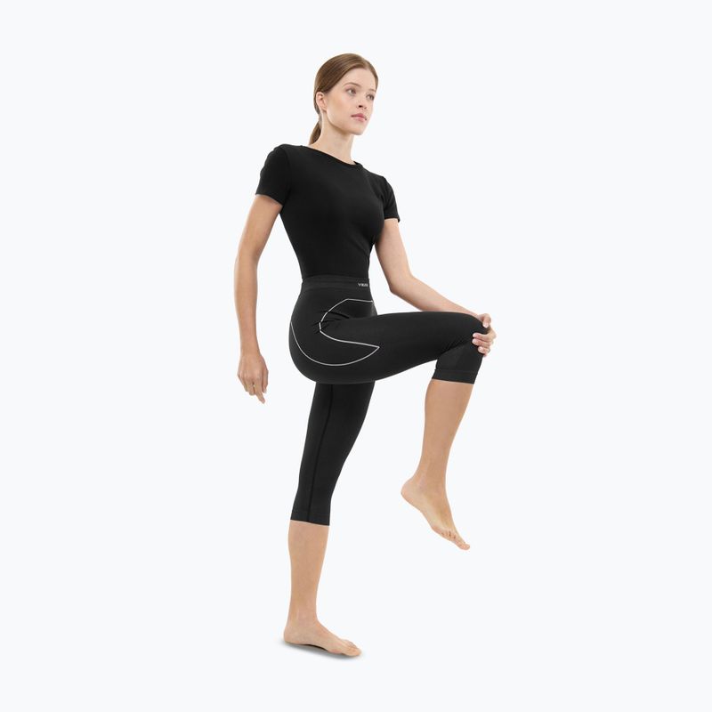 Pantaloni termoactivi pentru femei Viking Etna 2.0 3/4 black/purple 2