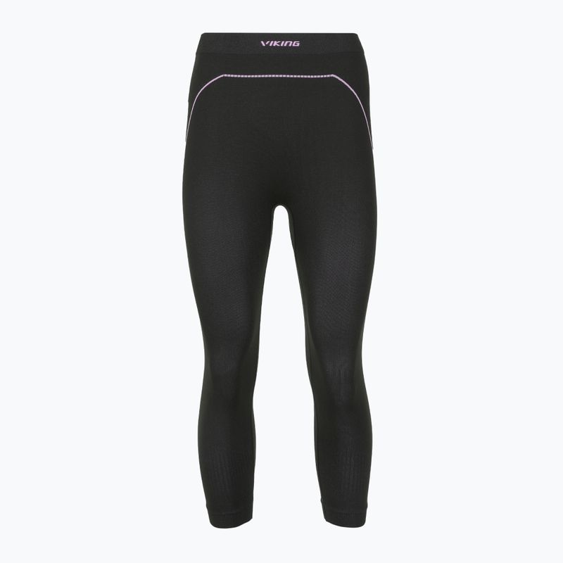 Pantaloni termoactivi pentru femei Viking Etna 2.0 3/4 black/purple 7