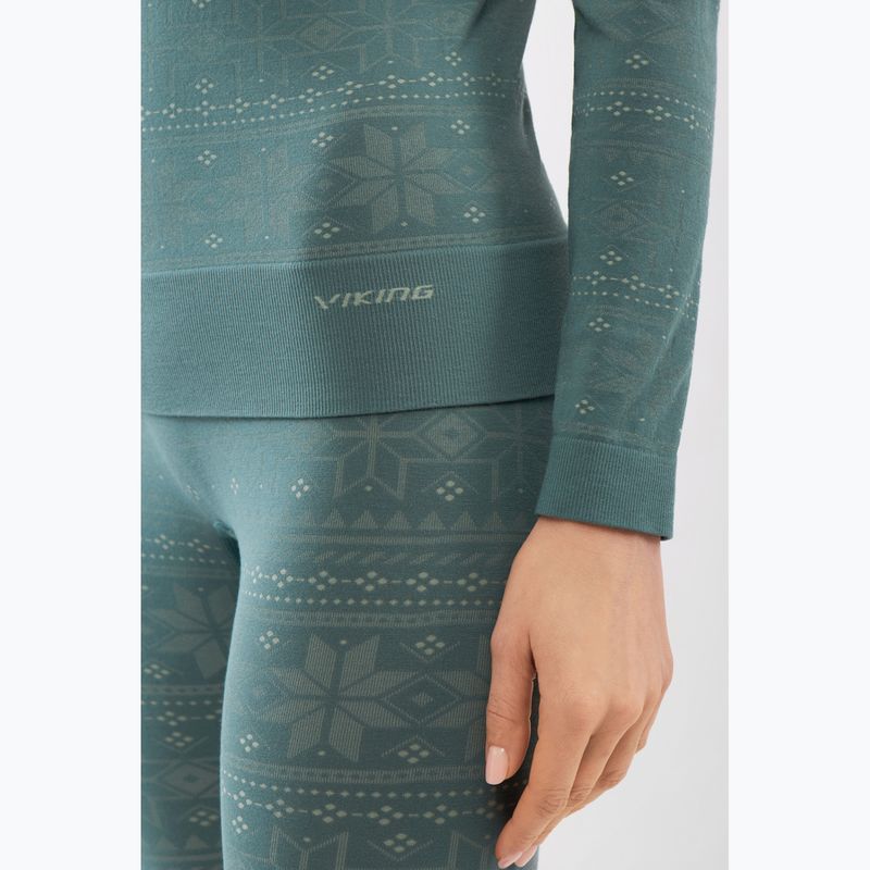 Set de lenjerie termoactivă pentru femei Viking Sigrid green 5