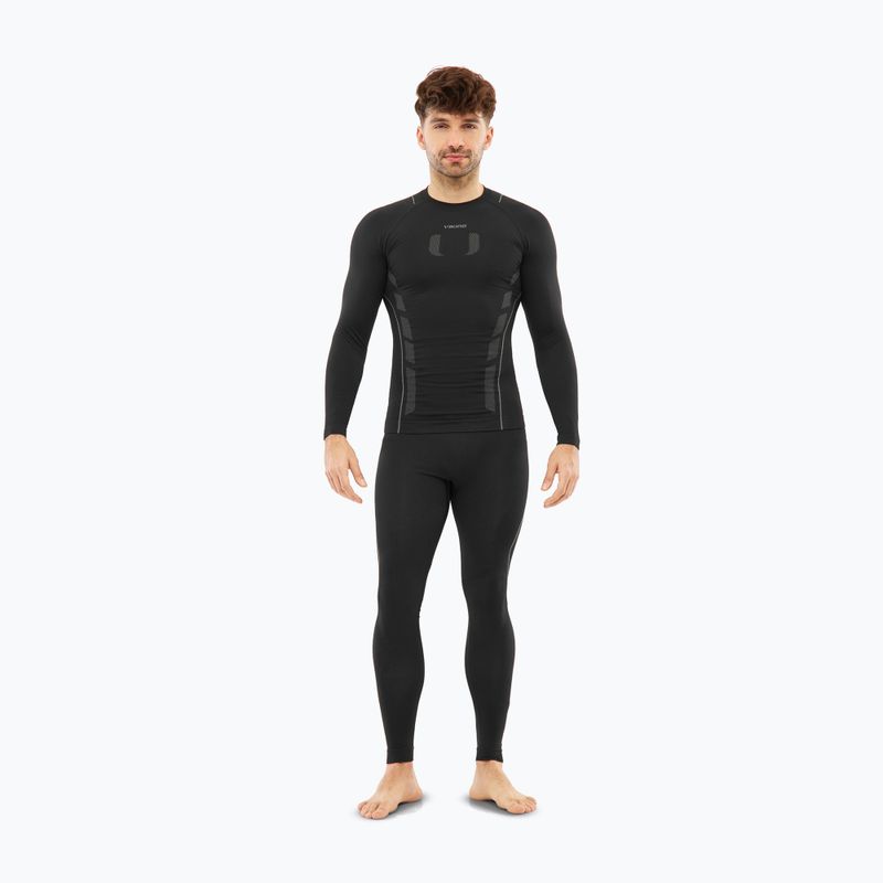 Pantaloni termoactivi pentru bărbați Viking Eiger 2.0 black/grey 2