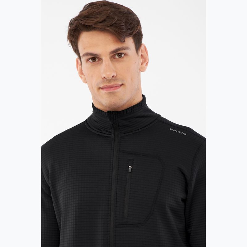 Bluză de trekking pentru bărbați Viking Admont Full Zip black 5