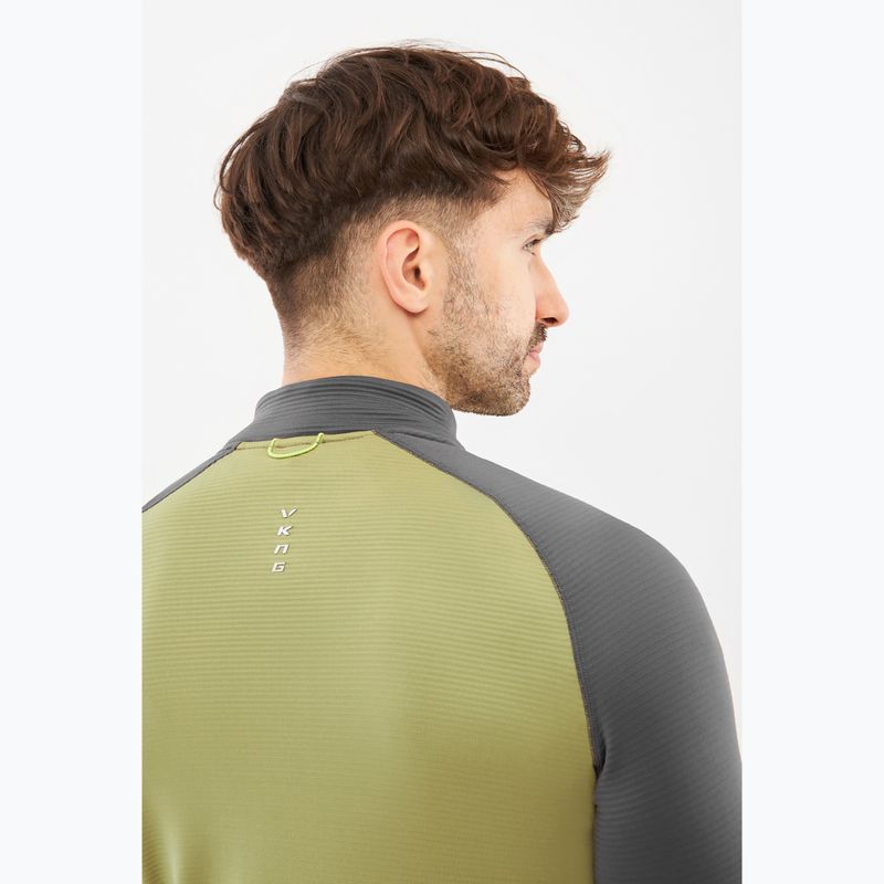 Bluză de trekking pentru bărbați Viking Birger olive/dark grey 5
