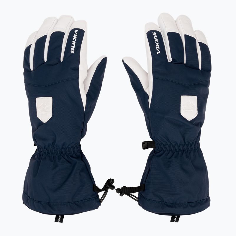 Mănuși de schi pentru bărbați Viking Sven Ski navy/white leather 2