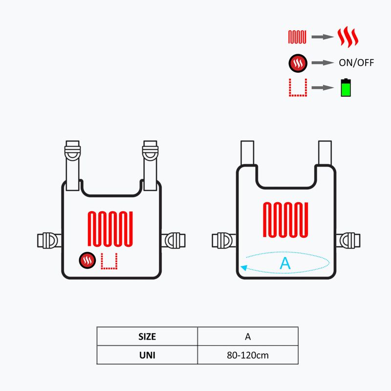 Vestă cu încălzire Glovii GV1 neagră 9
