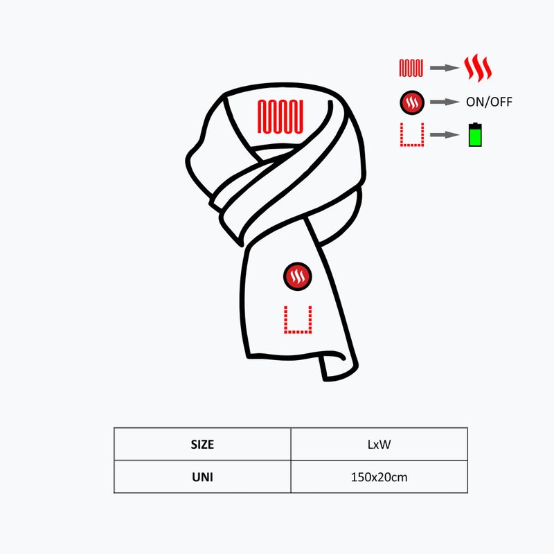 Fular cu încălzire Glovii GA1B negru 9