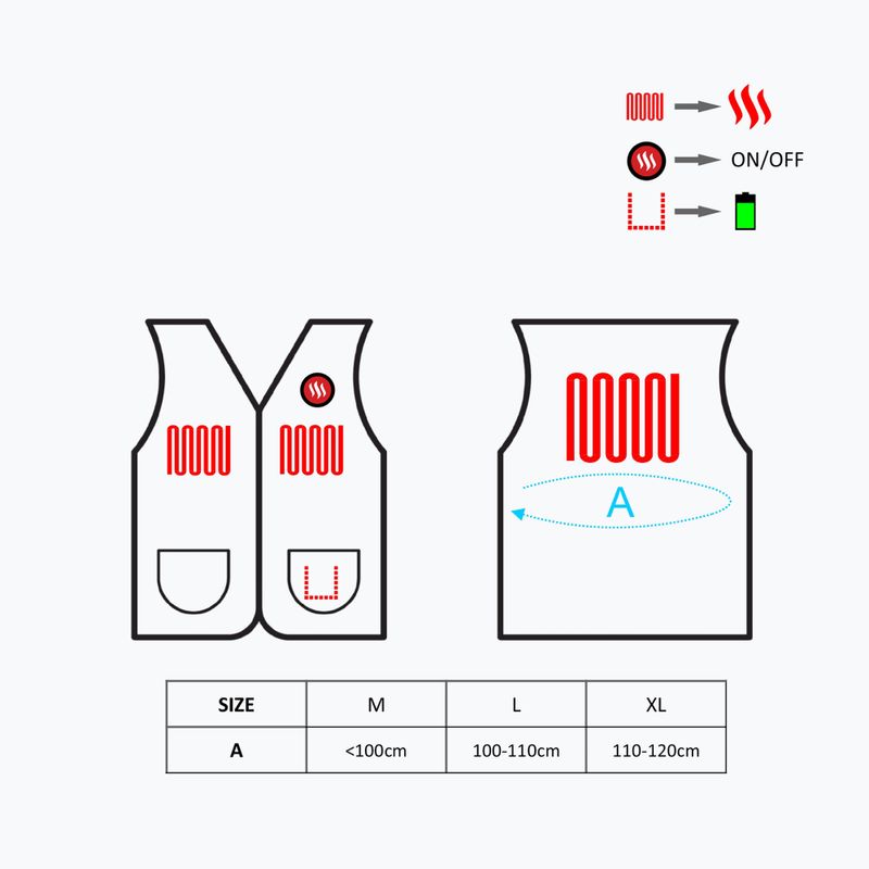 Vestă cu încălzire Glovii Polarowa GV1 neagră 6