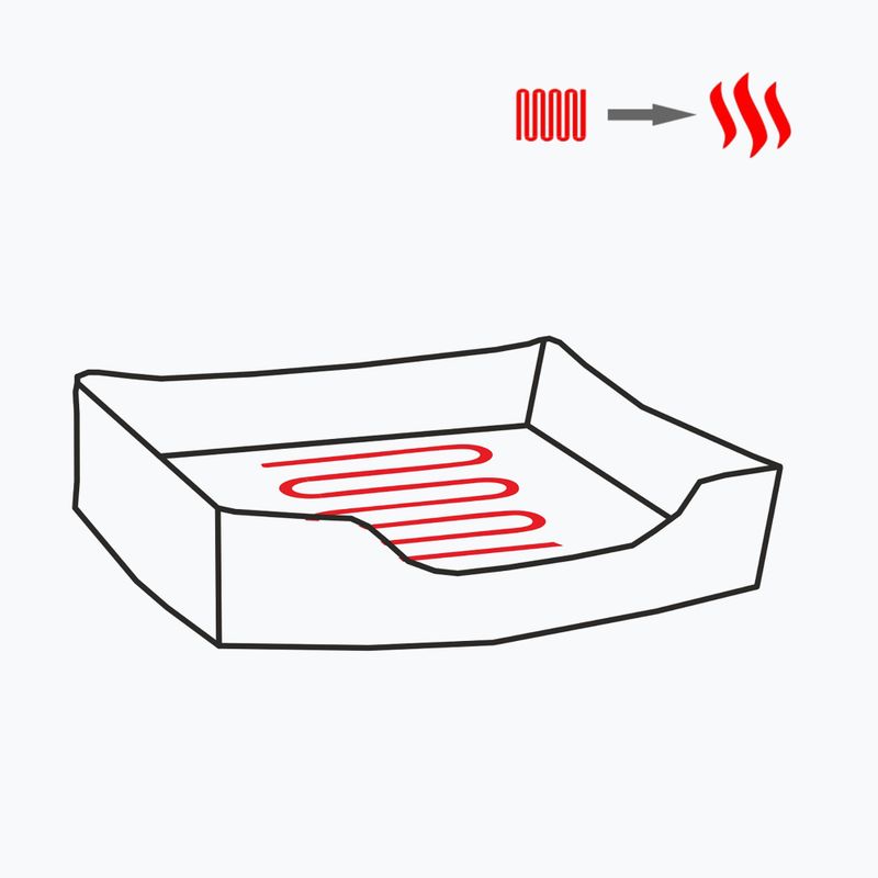 Pat încălzit pentru animale Glovii GPETB gri 7