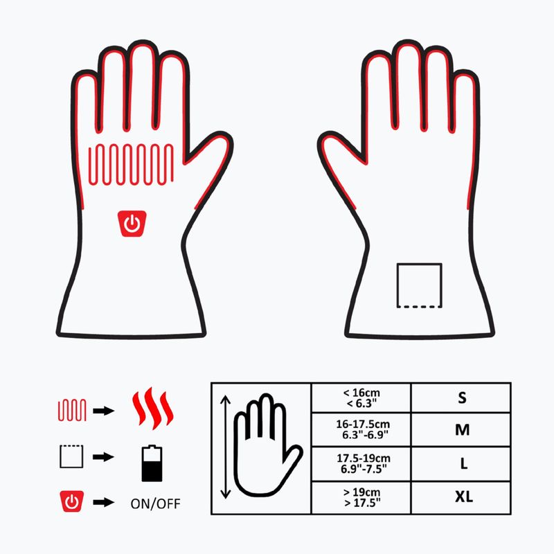 Mănuși de schi cu încălzire Glovii GS9 negre 14