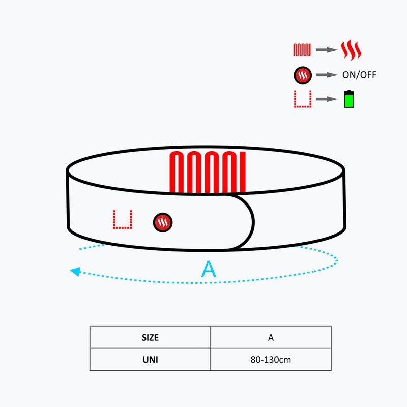 Curea cu încălzire cu intrare USB Glovii GB1U gri 10