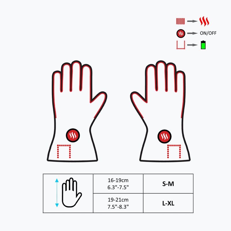 Mănuși încălzite cu acoperire impermeabilă Glovii GYB 8