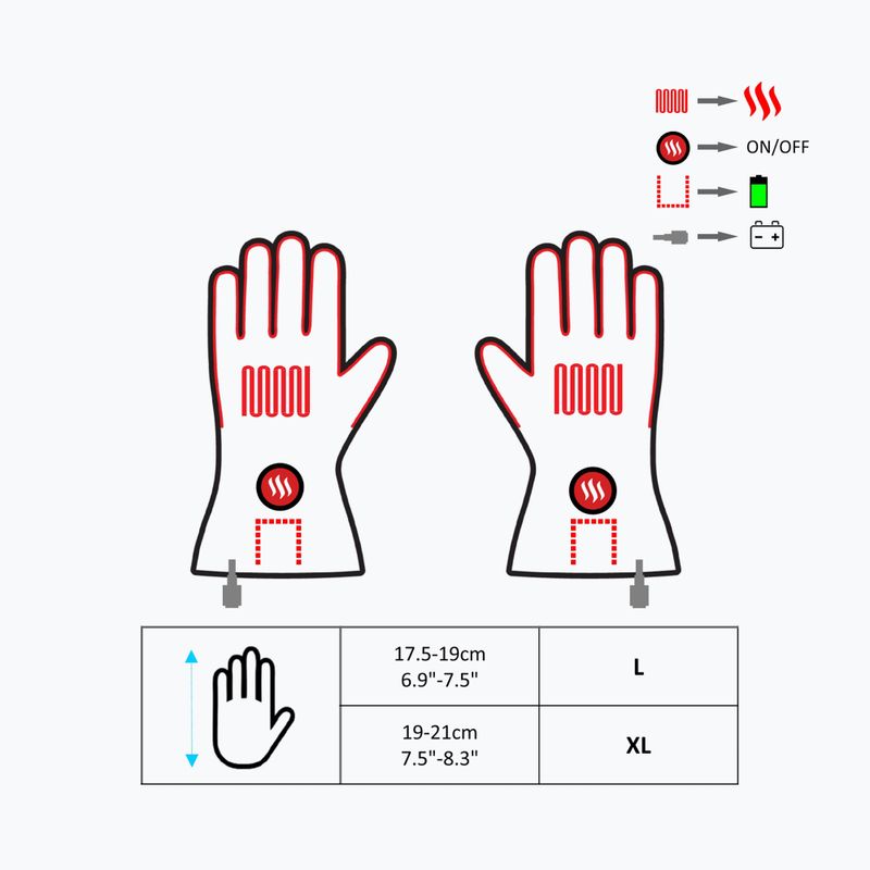 Mănuși cu încălzire Glovii GDB negre 11